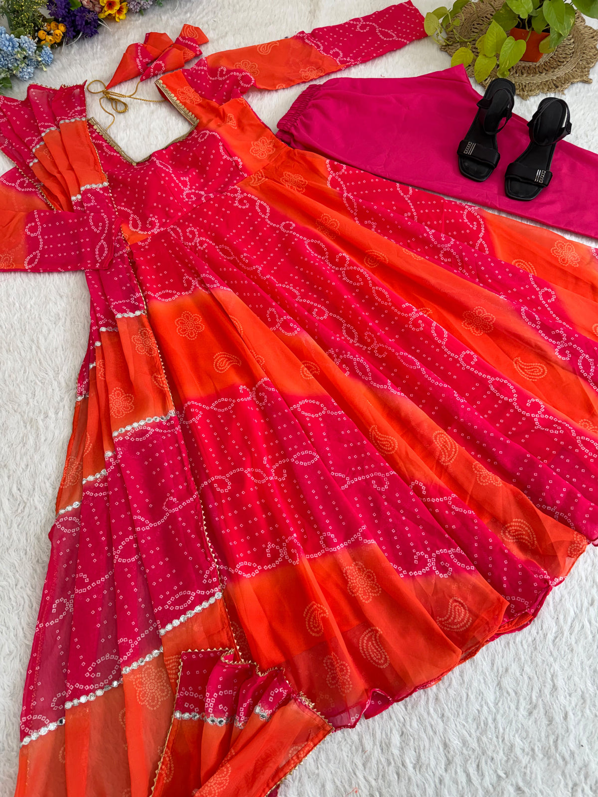 Georgette chiffon Gown