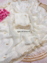 Handwork Space Silk Party Wear Saree