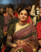 Ajrakh Mashmillow Priyamani Inspired Mirror Saree