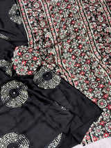 Ajrakh Mirror Work Saree