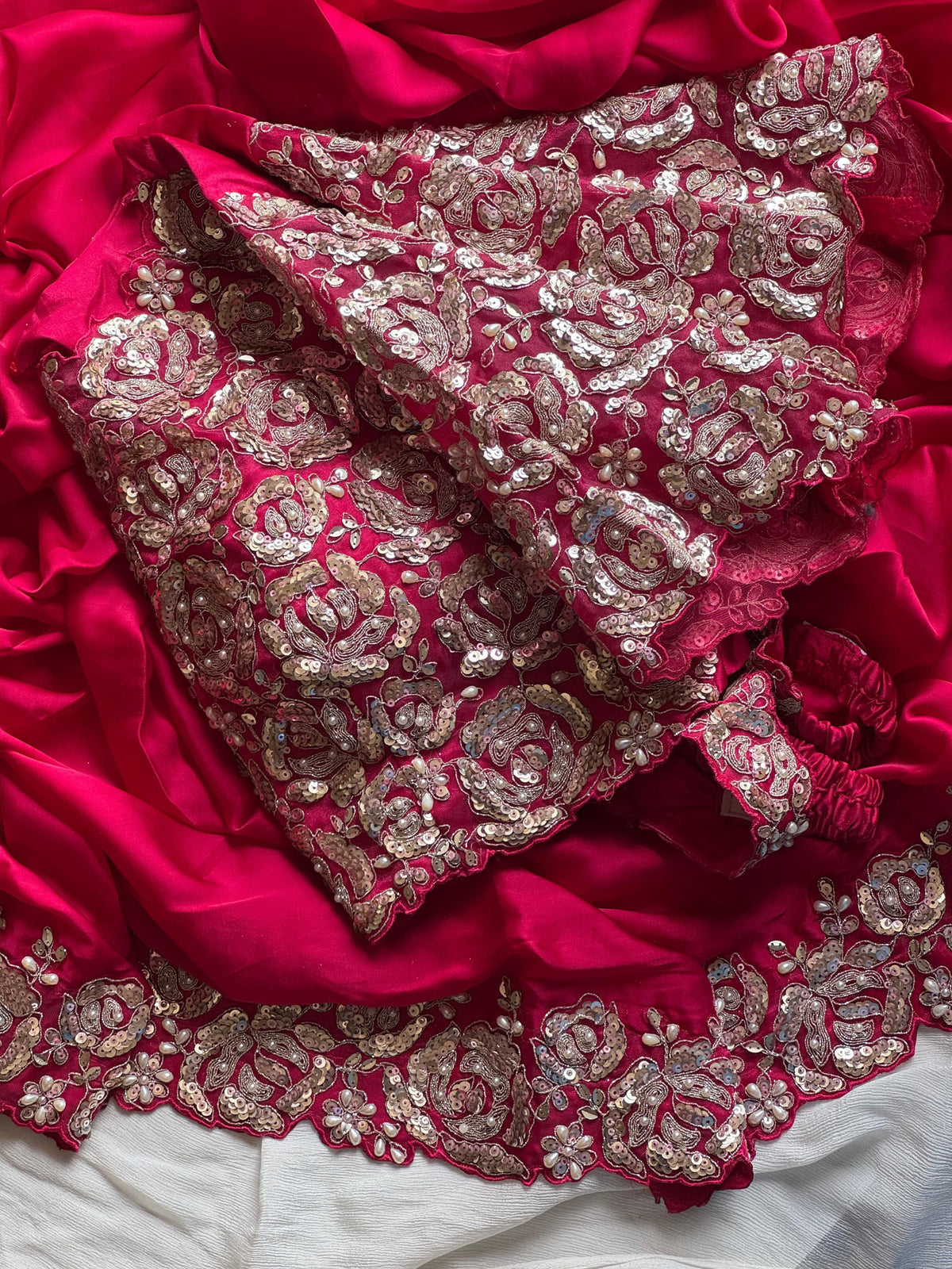 1 Minute Saree Ready To Wear - Space Silk