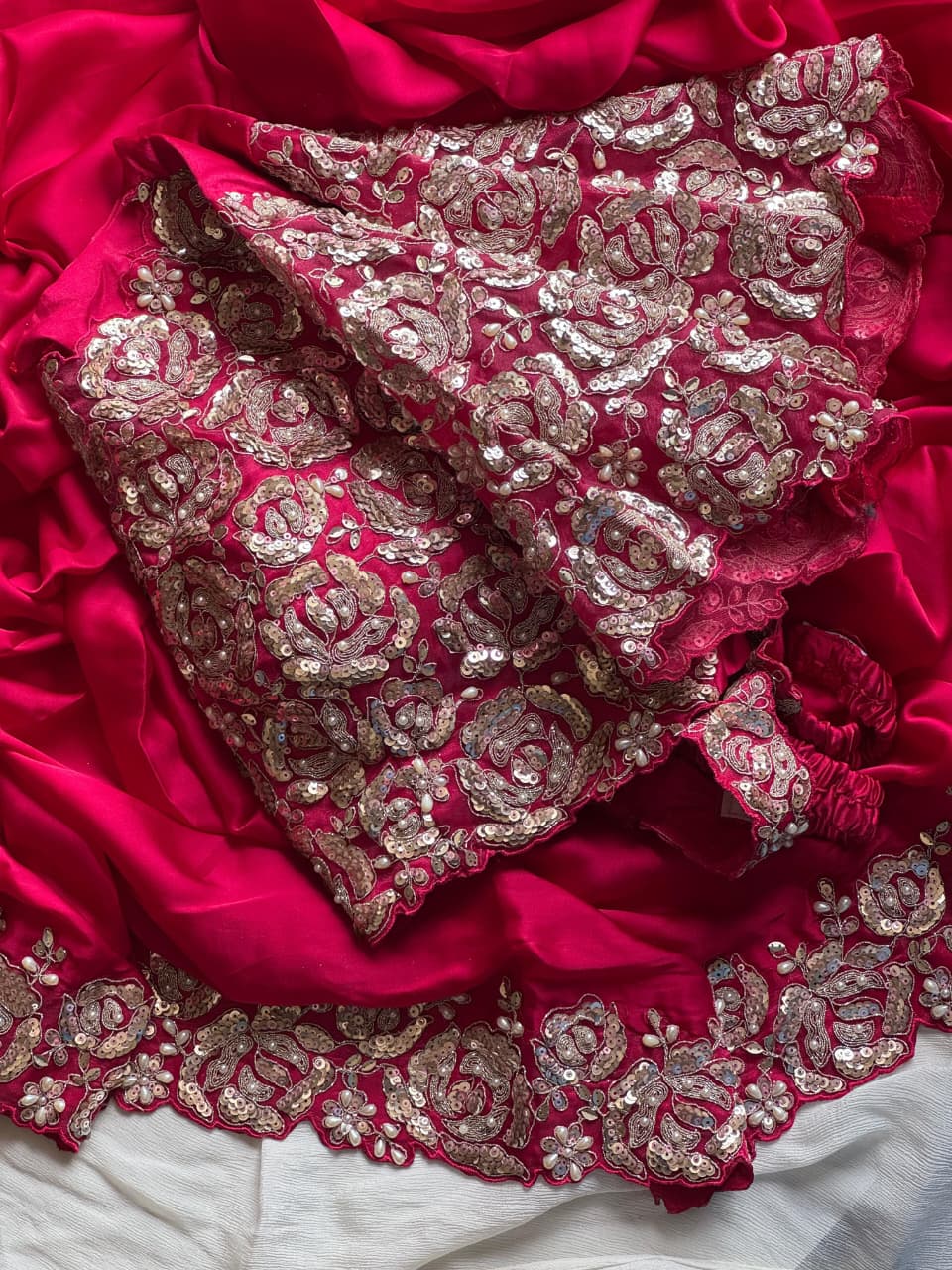 1 Minute Saree Ready To Wear - Space Silk