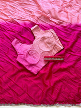 1 Minute Saree - Soft Pedding Chinon with Zardoshi Border