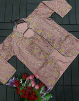 1 Minute Saree - Heavy Satin with Jalpari Jacket