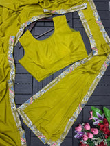 1 Minute Saree with Coat - Heavy Crep