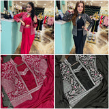 1 Minute Saree Ready To Wear with Full Coat - Heavy Rangoli