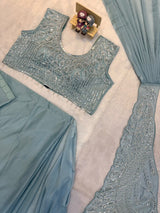 1 Minute Ready To Wear Saree - Rangoli Silk