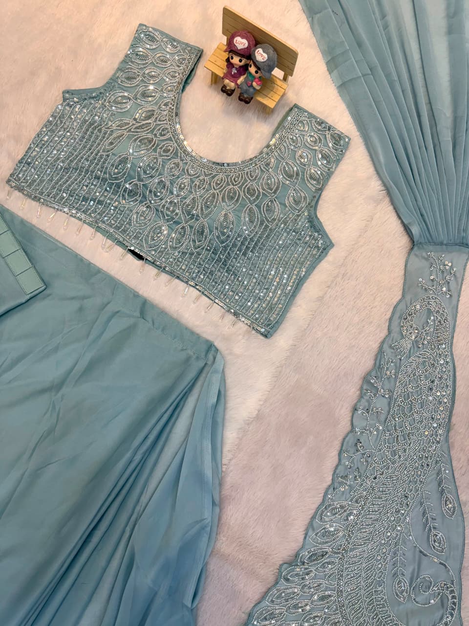 1 Minute Ready To Wear Saree - Rangoli Silk
