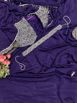 1 Minute Saree - Heavy Chinon with Fancy Moti Lace