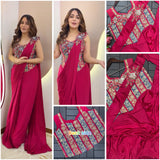 1 Minute Saree - Heavy Crep