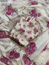 Designer Tebby Organza Floral Digital Prin