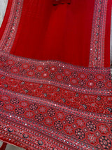 AJRAKH MIRROR saree new design