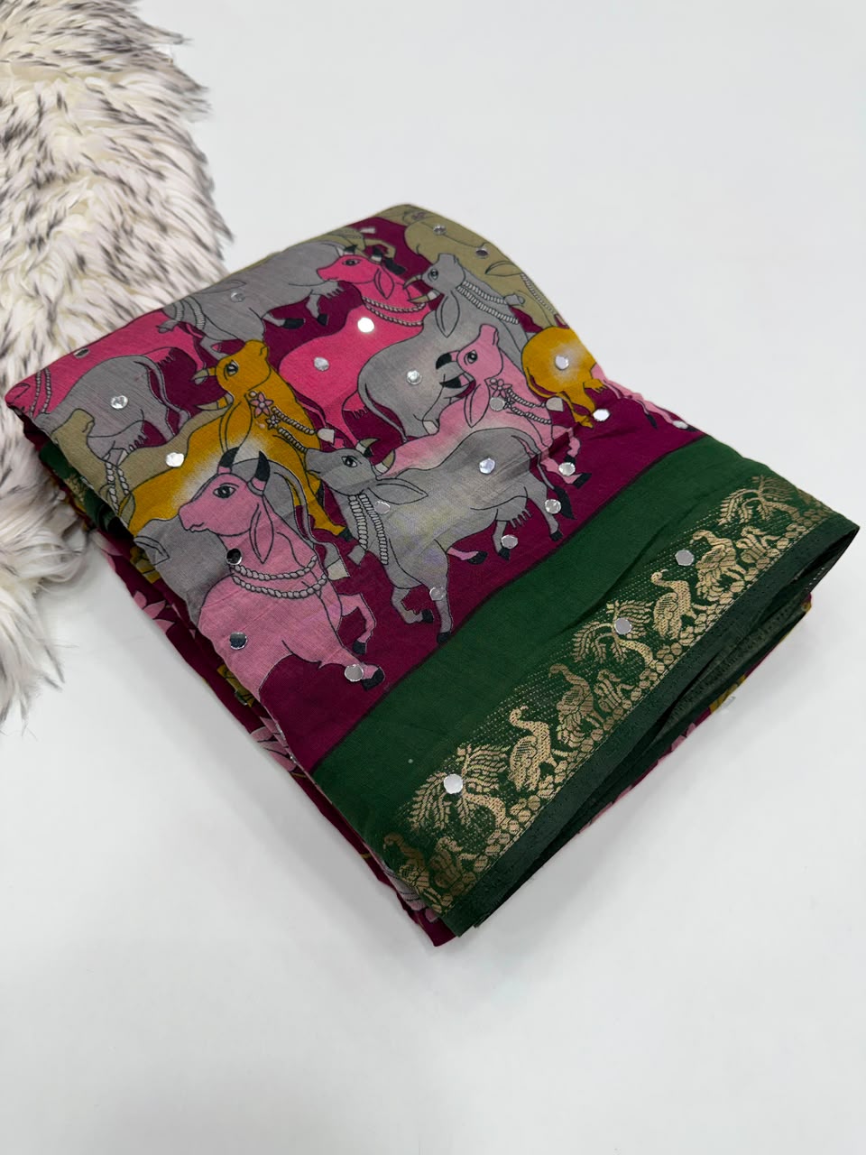 Mangalkari Viscose with 1500+real mirror work 1299/-