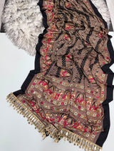 AJRAKH MIRROR saree with mirror All over sareeHome washable
