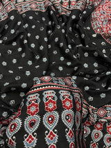 AJRAKH MIRROR saree with 1500 mirrors all over saree