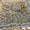 Space silk viral beads sarees