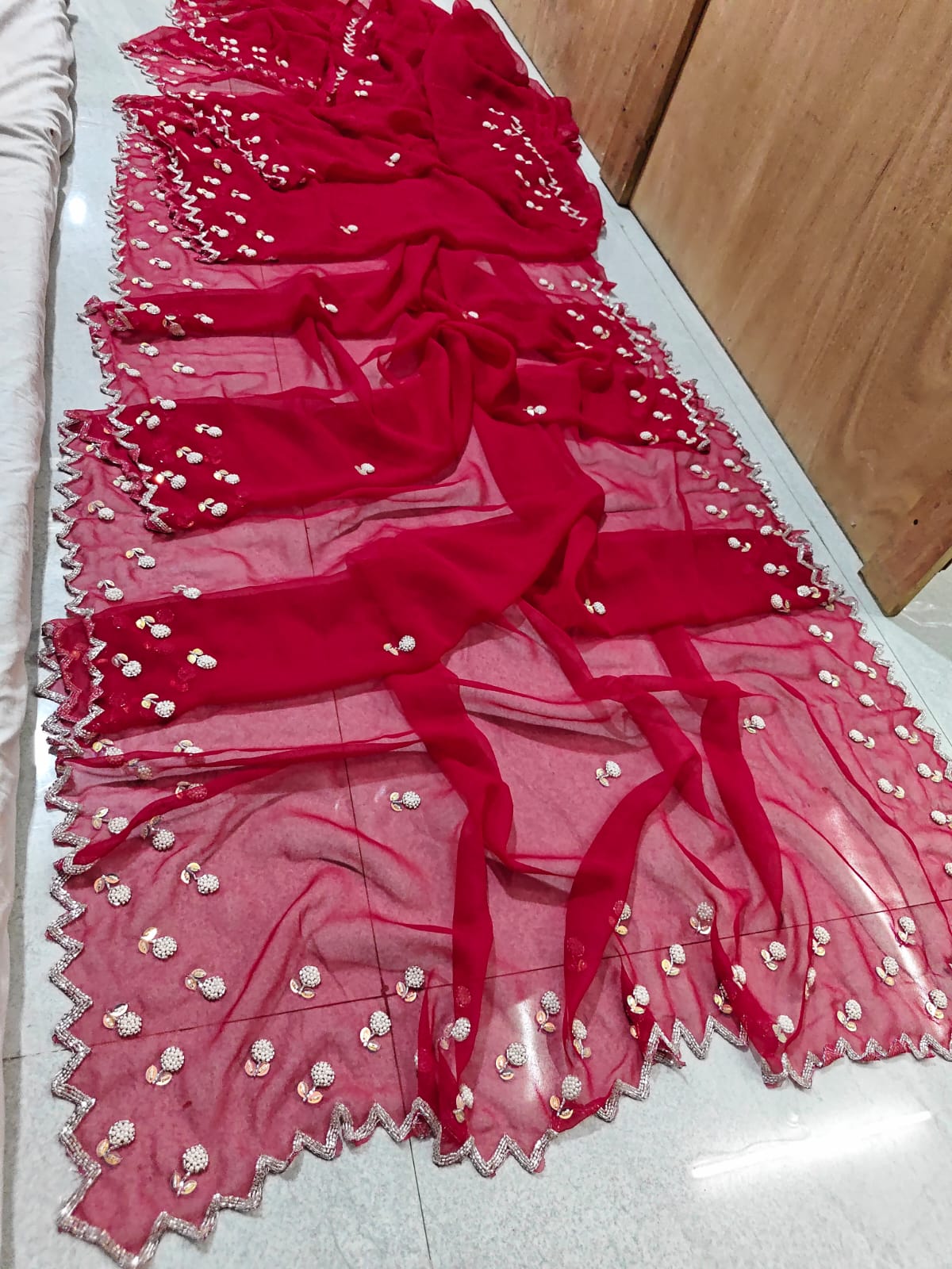 Premium Georgette handwork sarees