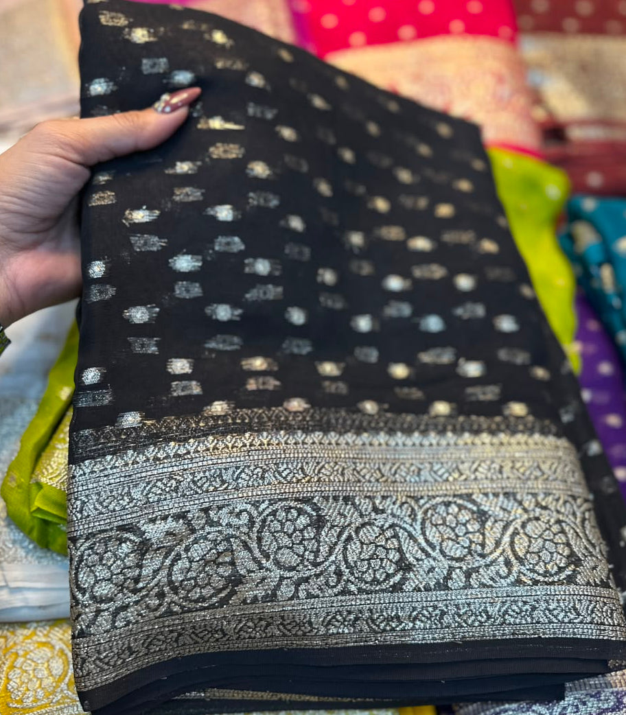 Viscose Georgette Sarees