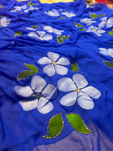 Chiffon Brush Print Saree
