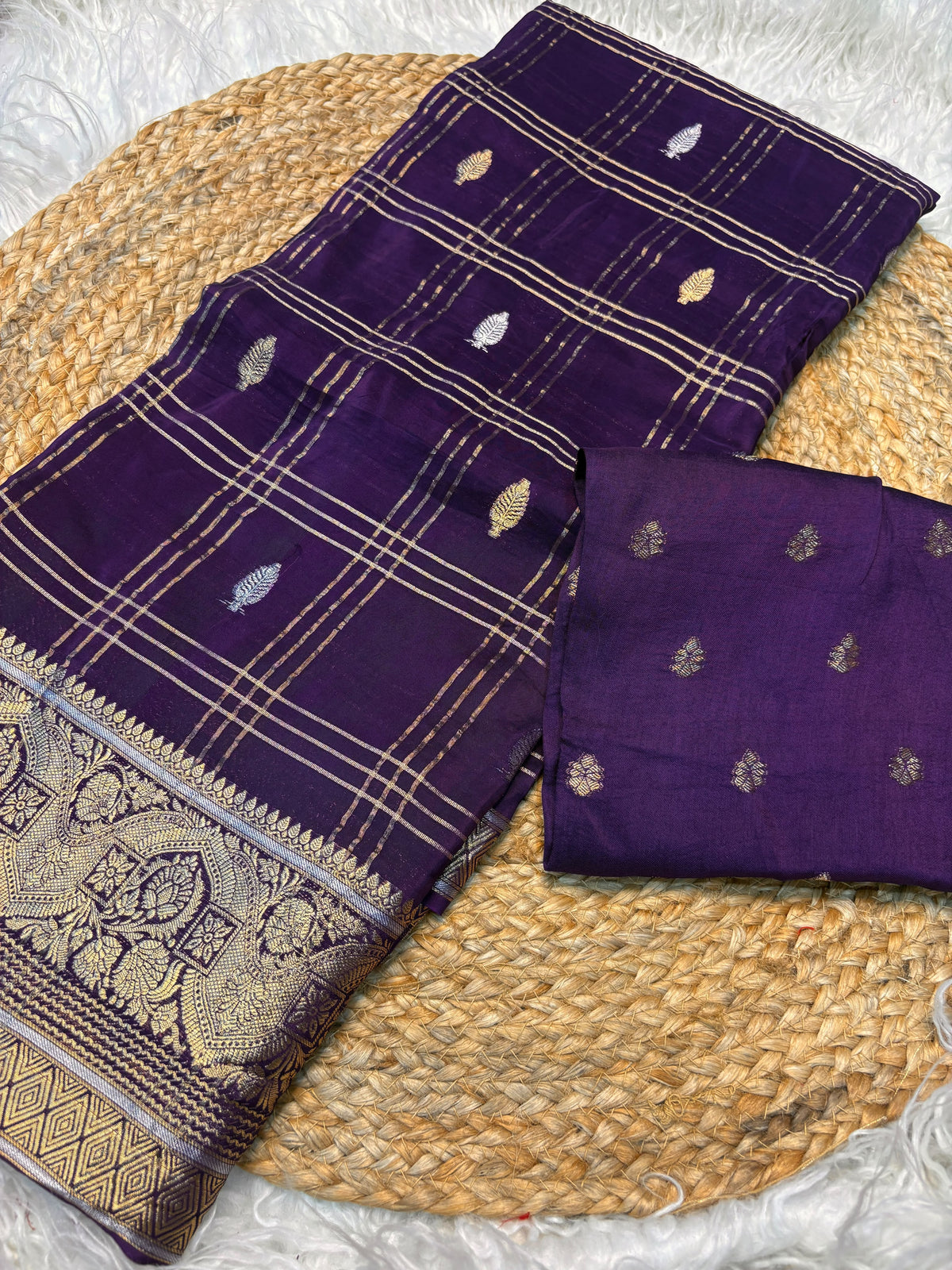 Viscous crepe saree