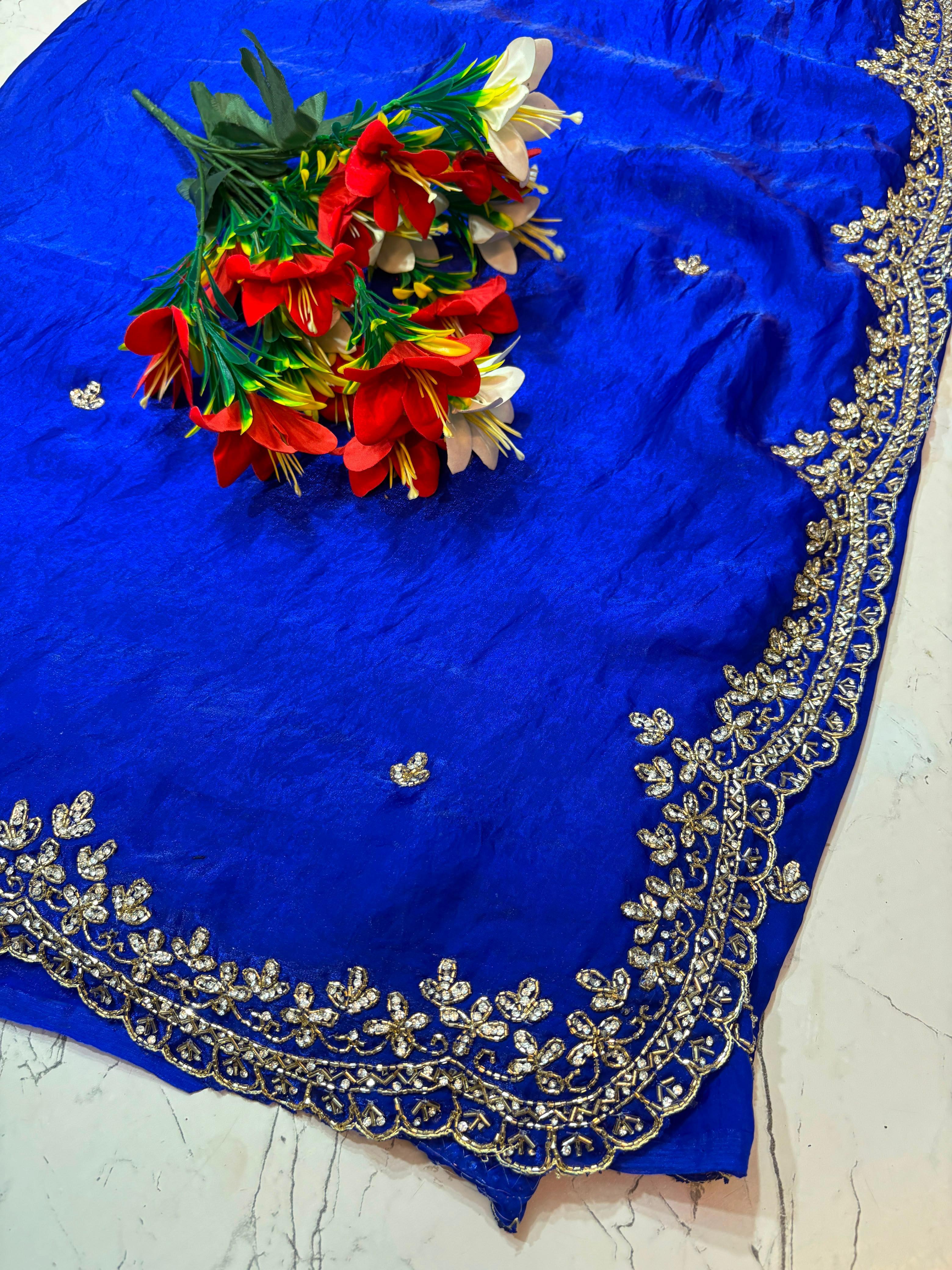 Premium Space silk handwork sarees
