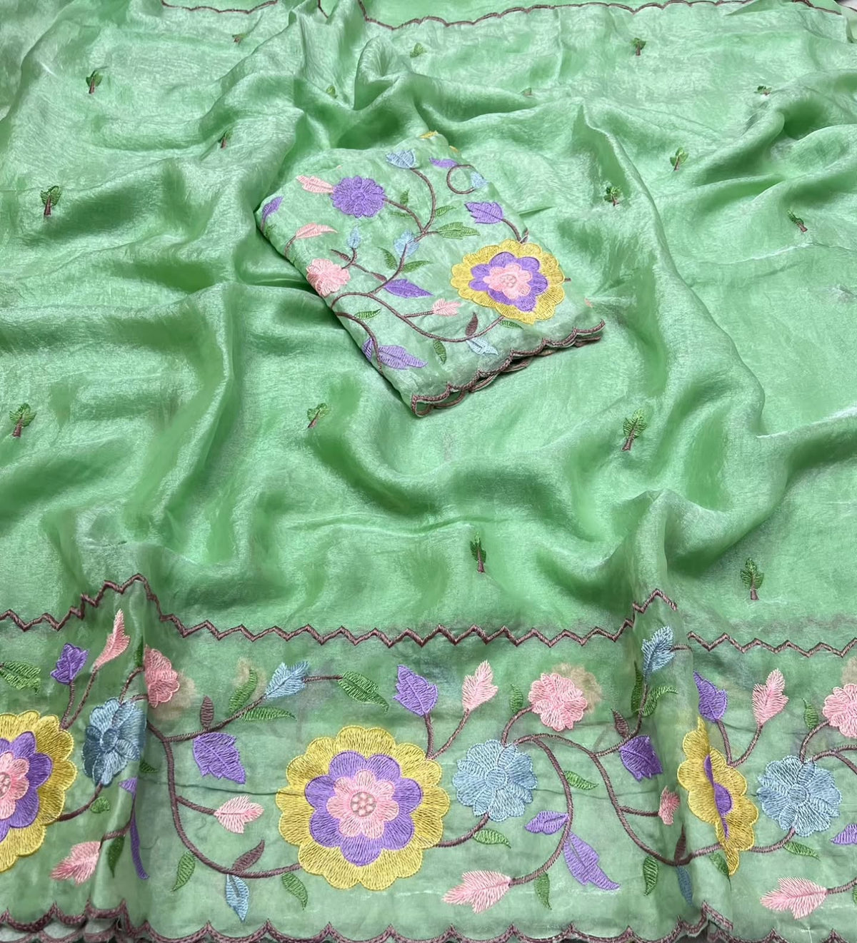 Space silk Embroidery