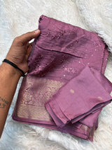 Dola sarees with embroidery work