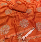 Premium moss floral saree