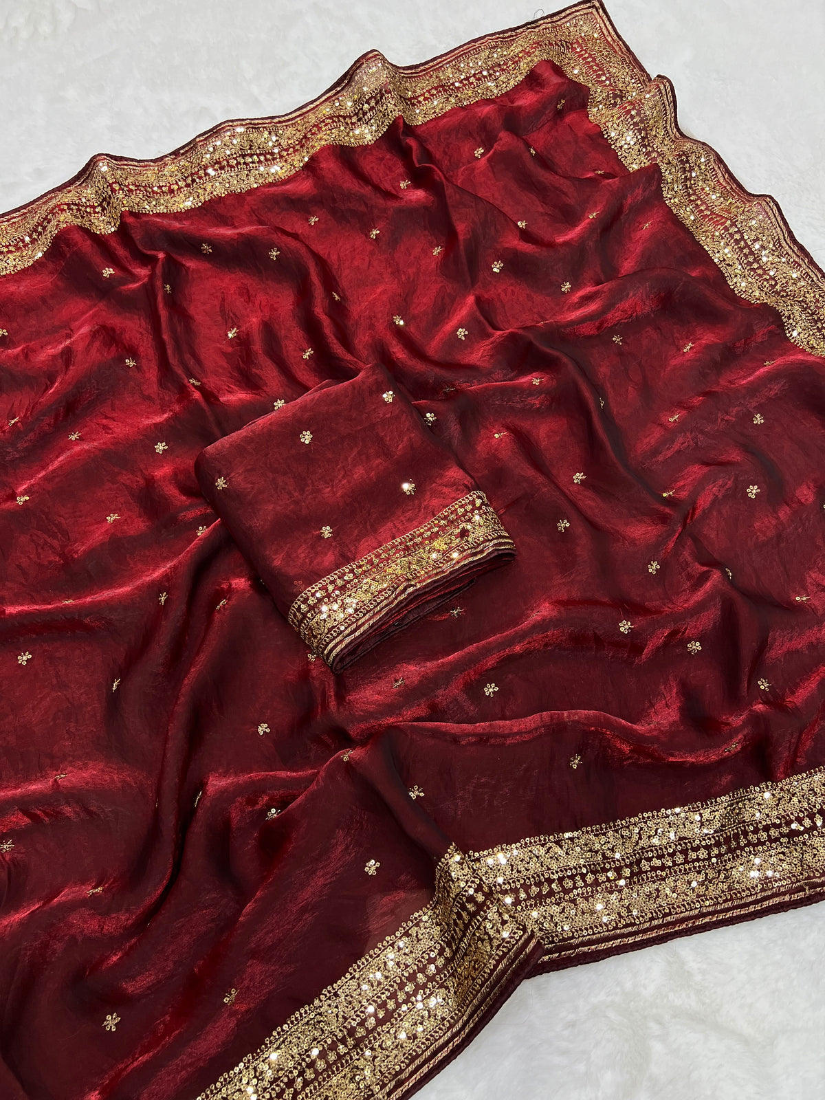 Space silk sarees with butti work