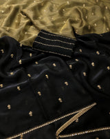 Space silk satin 2 shade sarees