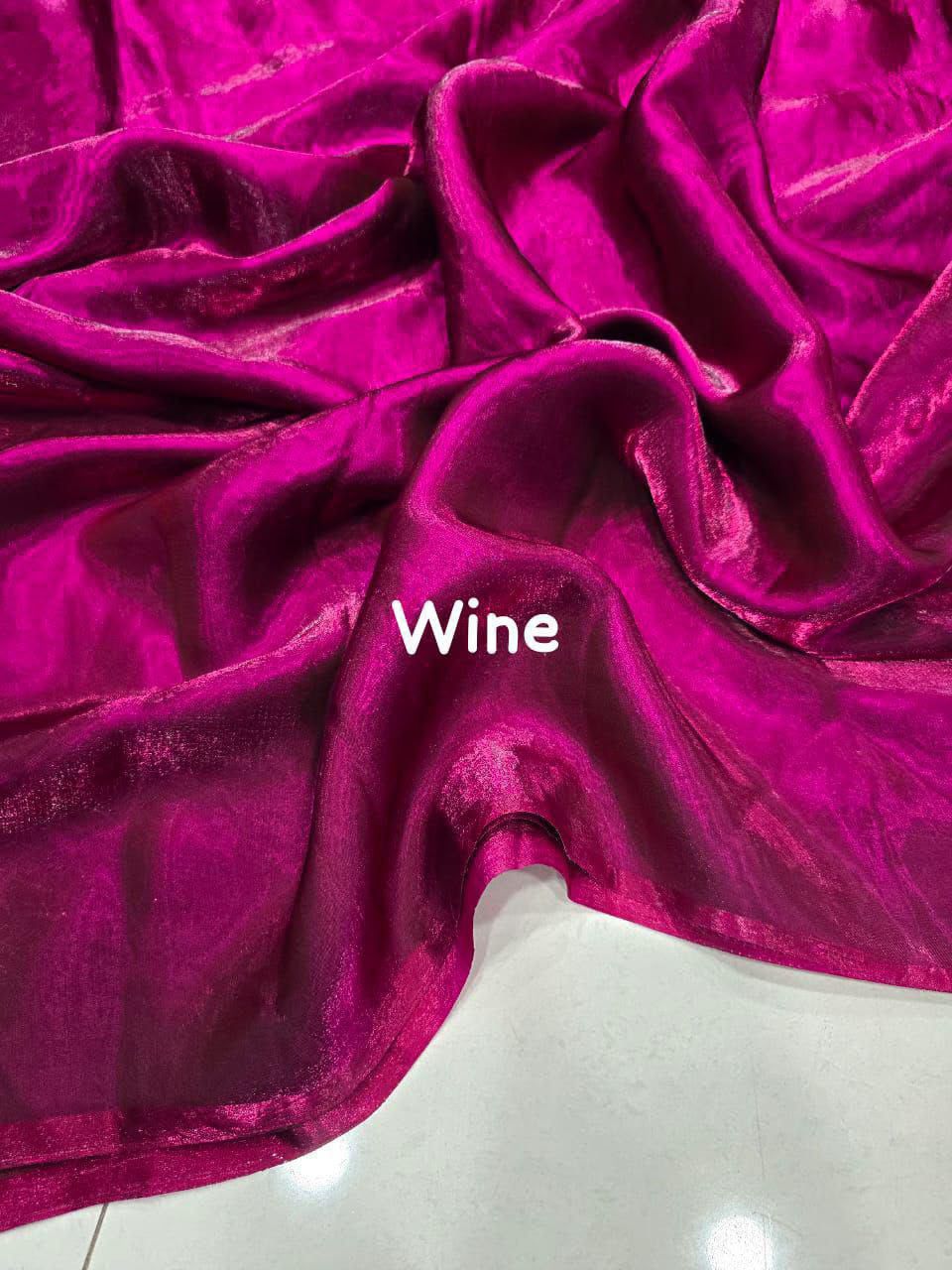 Space silk sattin sarees