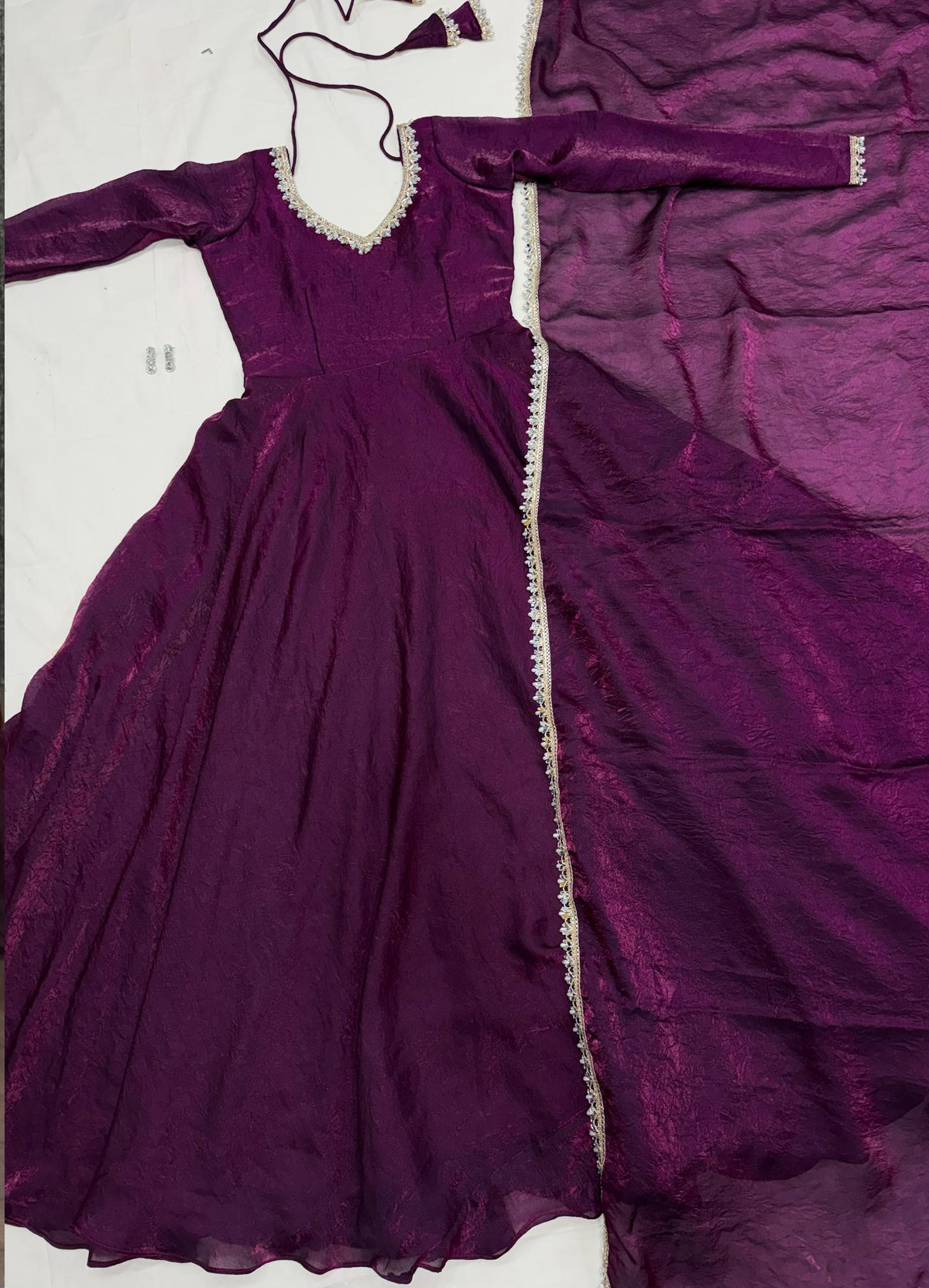 Space Silk Crush Gown
