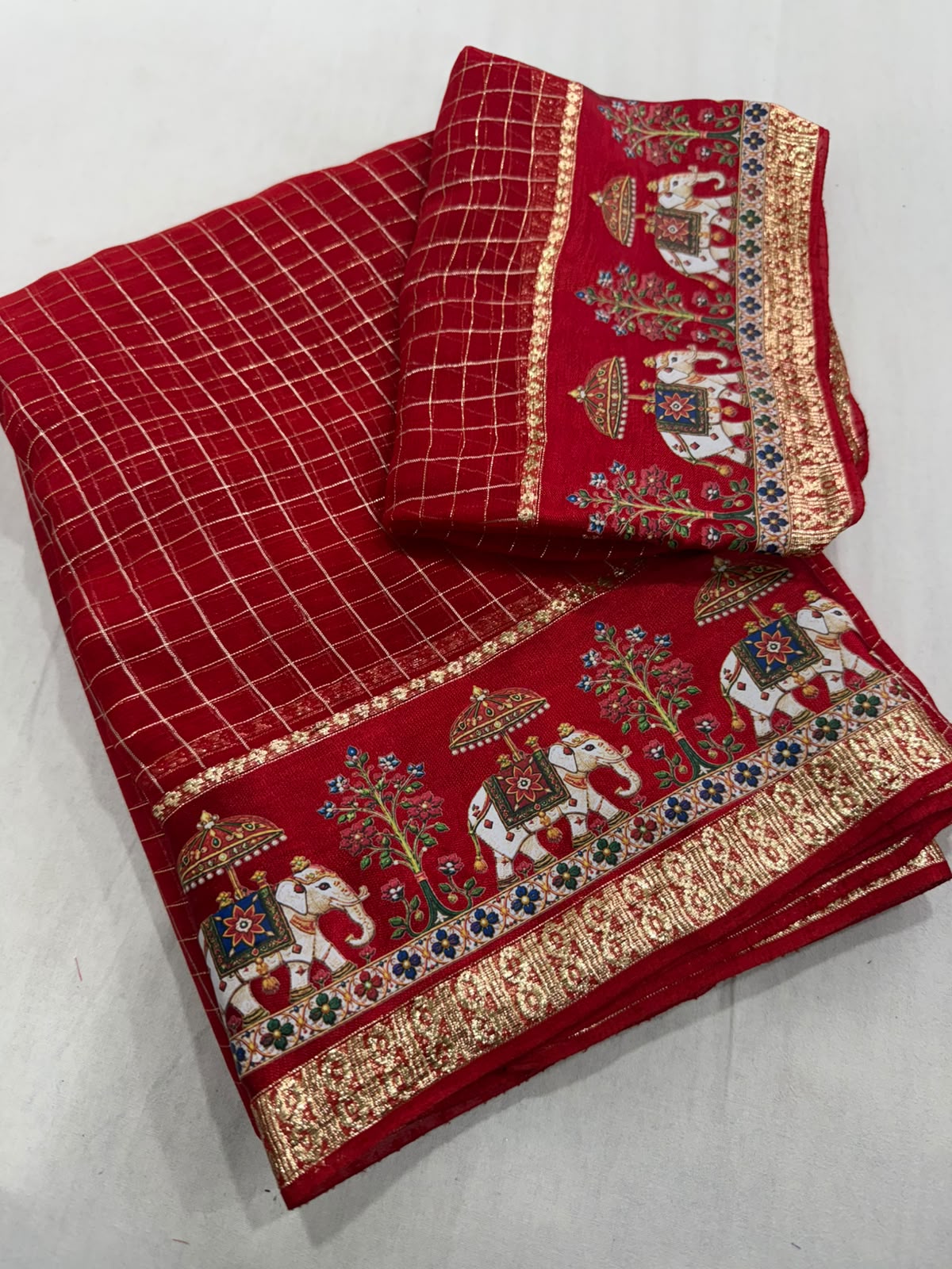 Viscous chex sarees