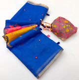 Linen cotton saree with Digital print