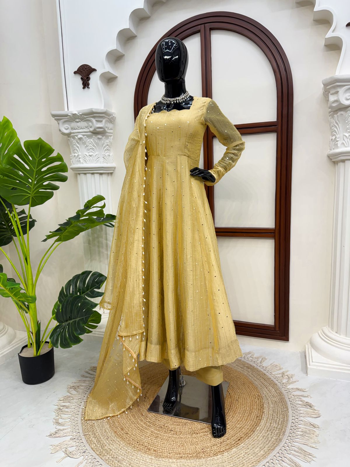 Designer Gown with Pent Set – Elegant Ethnic Wear