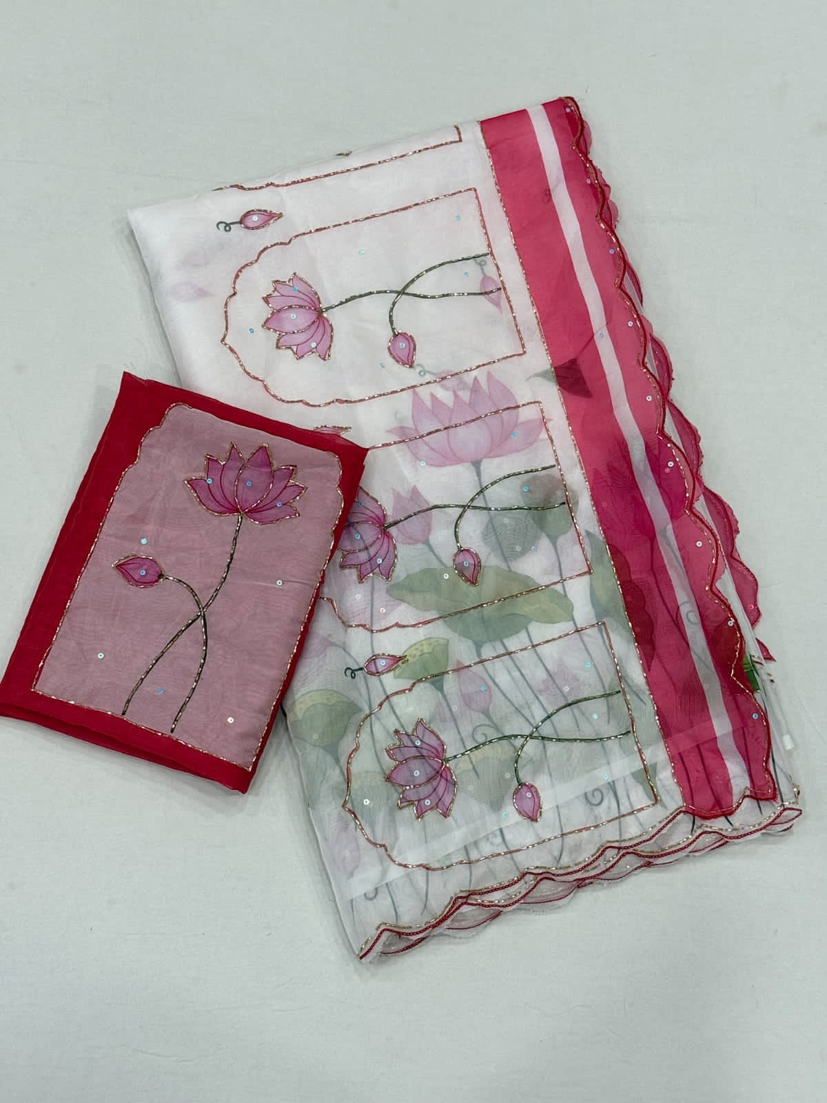 Floral Tebby Silk Saree