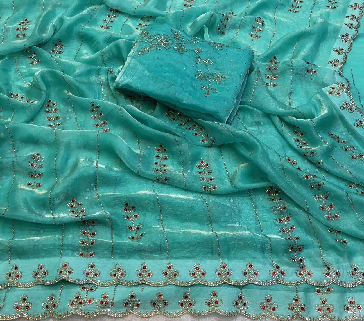 Space silk premium Jharkhan work