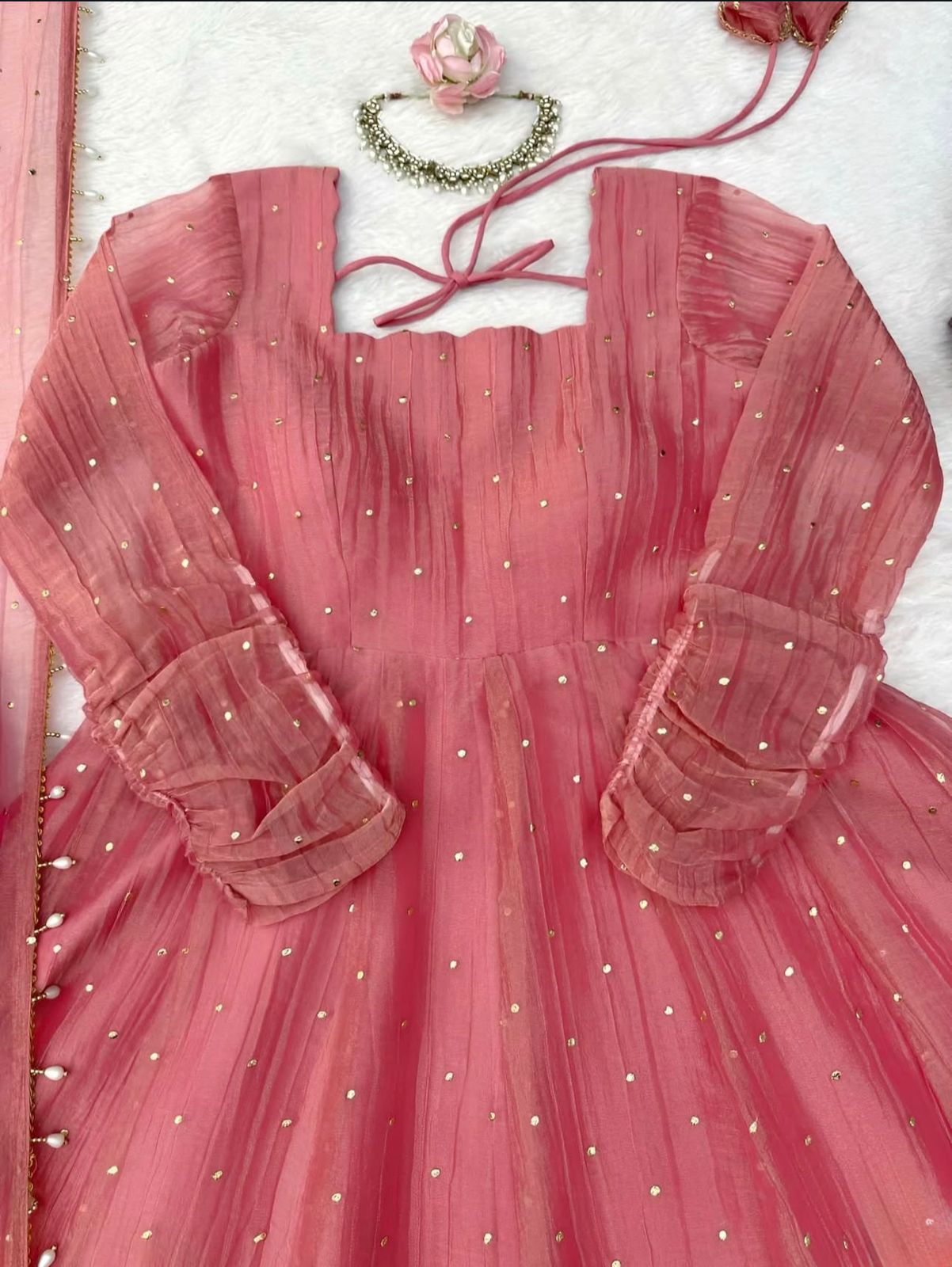 Designer Gown with Pent Set – Elegant Ethnic Wear