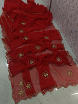 Georgette handwork sarees