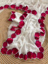 Designer embroidery saree