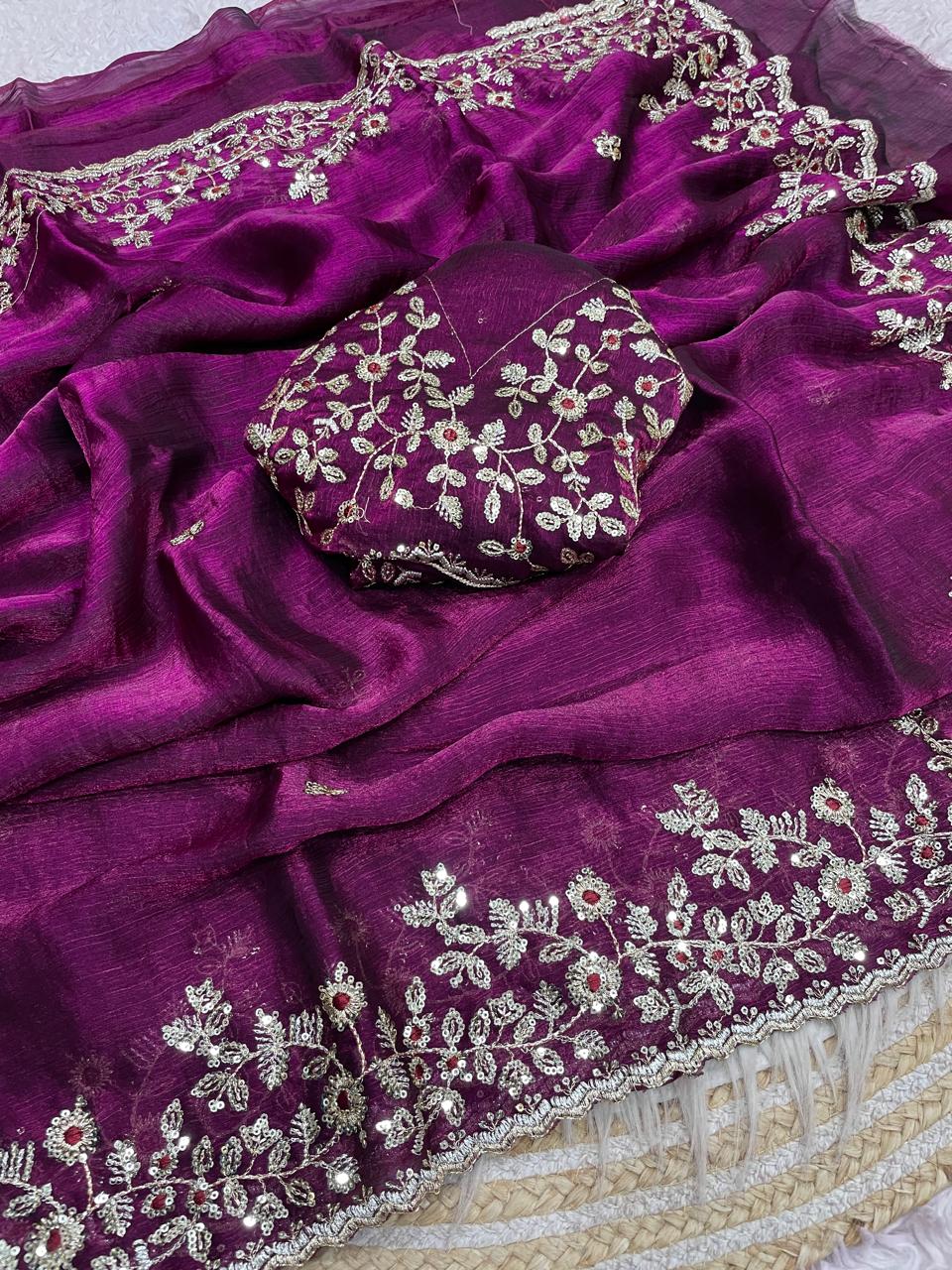Space silk Chiffon Dual ton