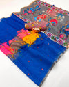 Linen cotton saree with Digital print
