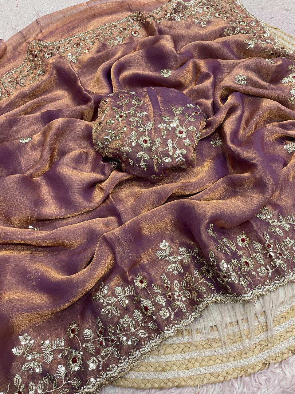 Space silk Chiffon Dual ton