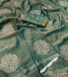Premium moss floral saree