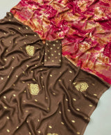 Moss chiffon sarees