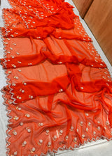 Premium Georgette handwork sarees