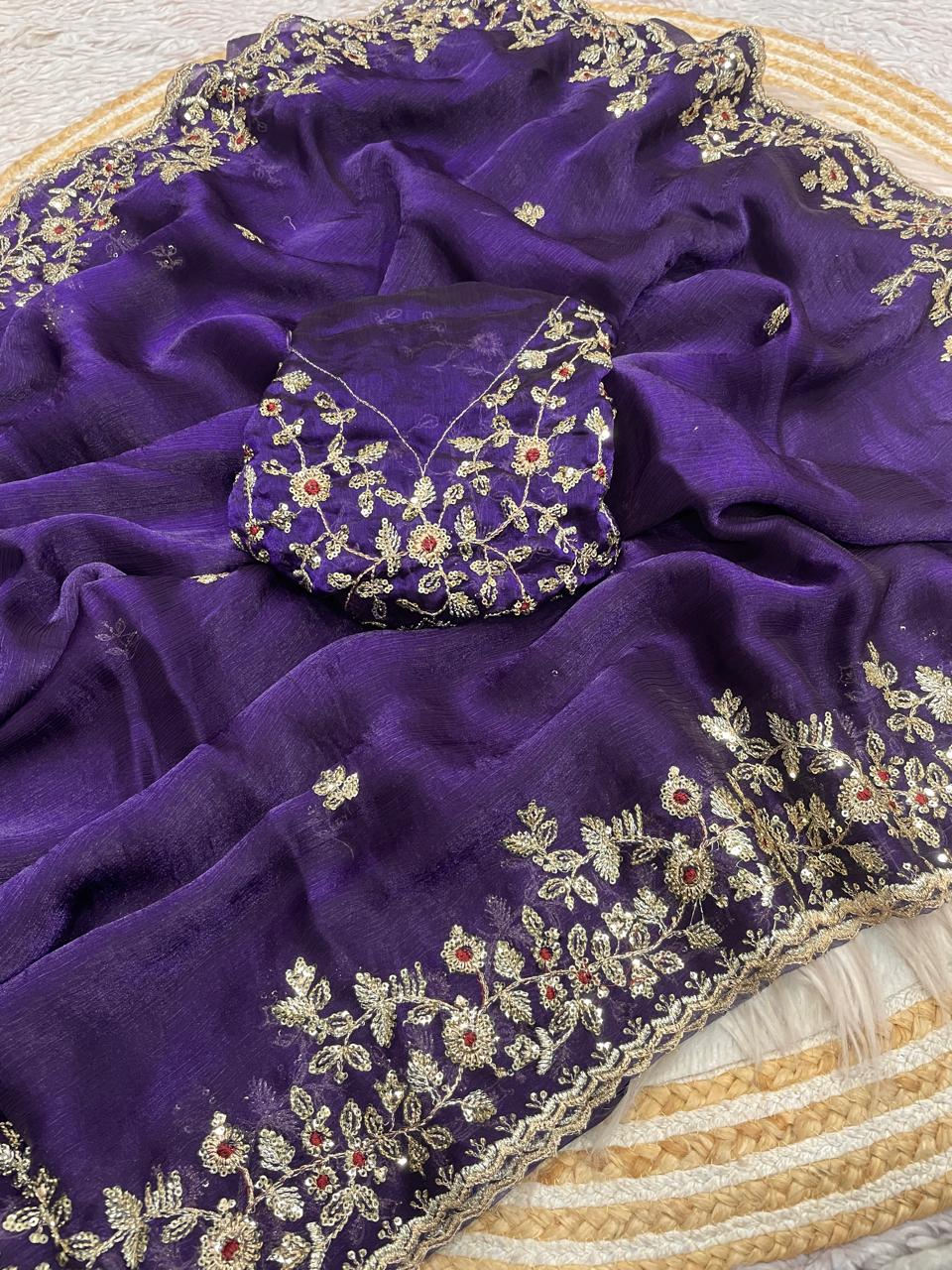 Space silk Chiffon Dual ton