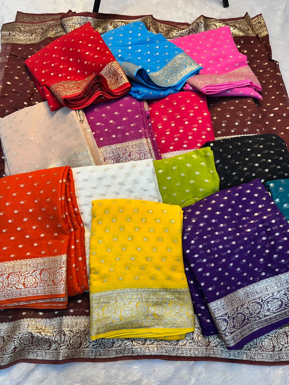 Viscose Georgette Sarees