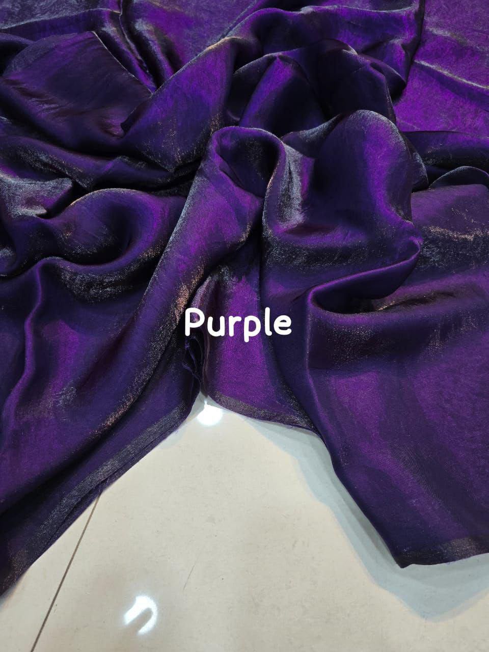Space silk sattin sarees