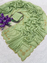 Ranngoli crushed sarees